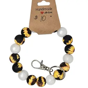Silicone Sunflower Wristlet