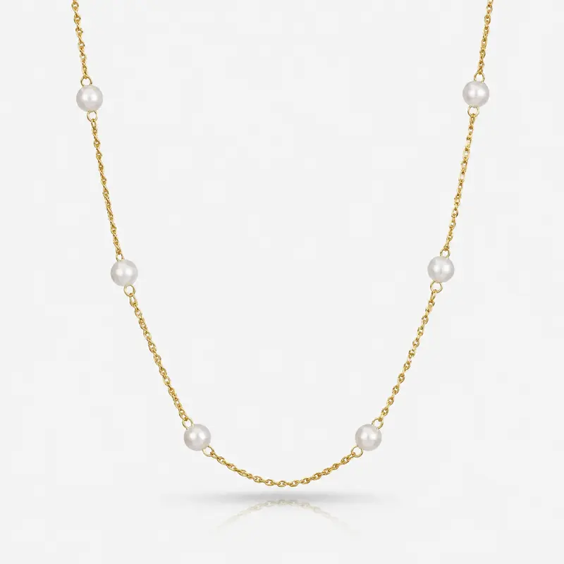 EVRY JEWELS Gold or Silver Plated Women's Hypoallergenic Lover Girl Necklace