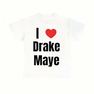 game day gear Cotton T-shirt I Heart Drake Maye for fans Casual Crewneck funny t shirt