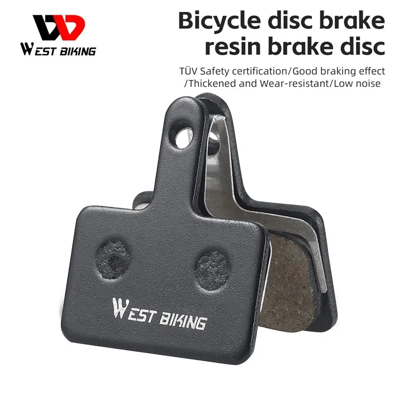 WEST BIKING Bicycle Hydraulic Disc Brake Pads, Resin Semi-Metallic Brake Shoes, Durable Cycling Accessories, High Performance Braking System, Bicycle Parts
