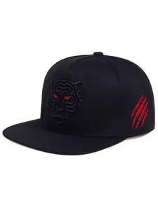 Men's Tiger Head Baseball Cap, Adjustable Snapback Cap, Fitted Hat, Fashion Casual Hat for Sports & Daily Wear, Unique Outdoor Activity Design, Stylish & Comfortable