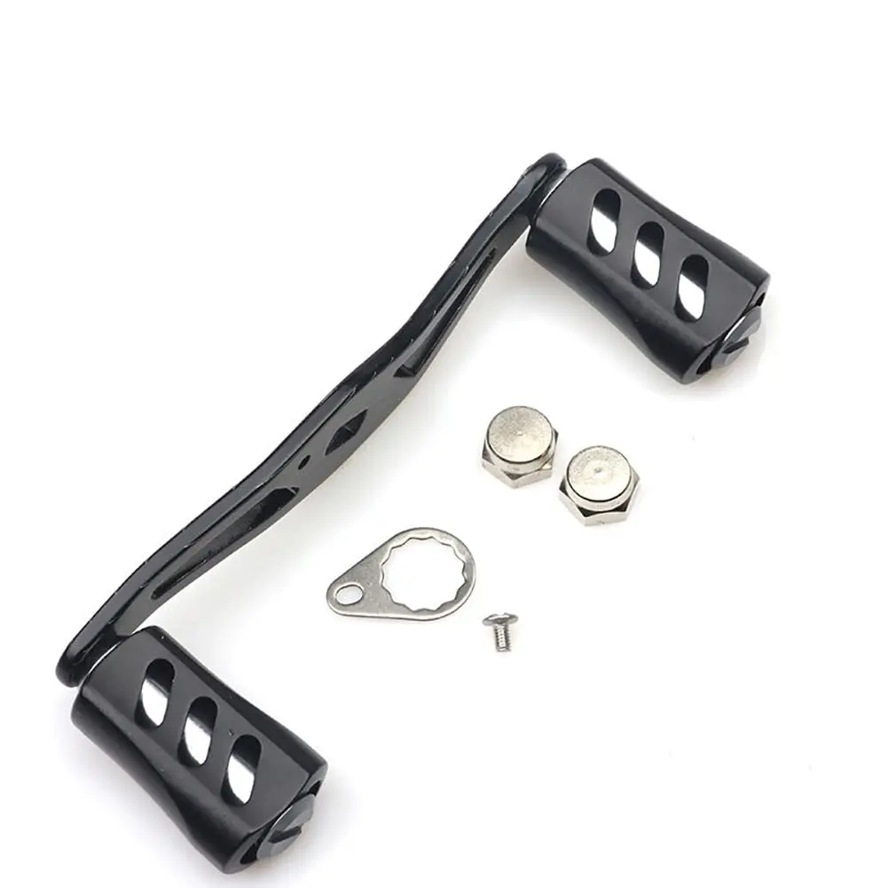 【Garvee】Carbon Fiber Double Rocker Fishing Reel Handle – Fits Left/Right Hand – Replacement Crank for Baitcasting & Trolling Reels, Durable – Upgrade Accessory for Anglers