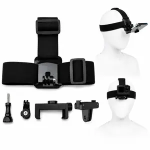 2-in-1 Head Mount Kit for Smartphone & Action Camera – Adjustable POV Hands-Free Strap for Vlogging, Sports, and Outdoor Recording