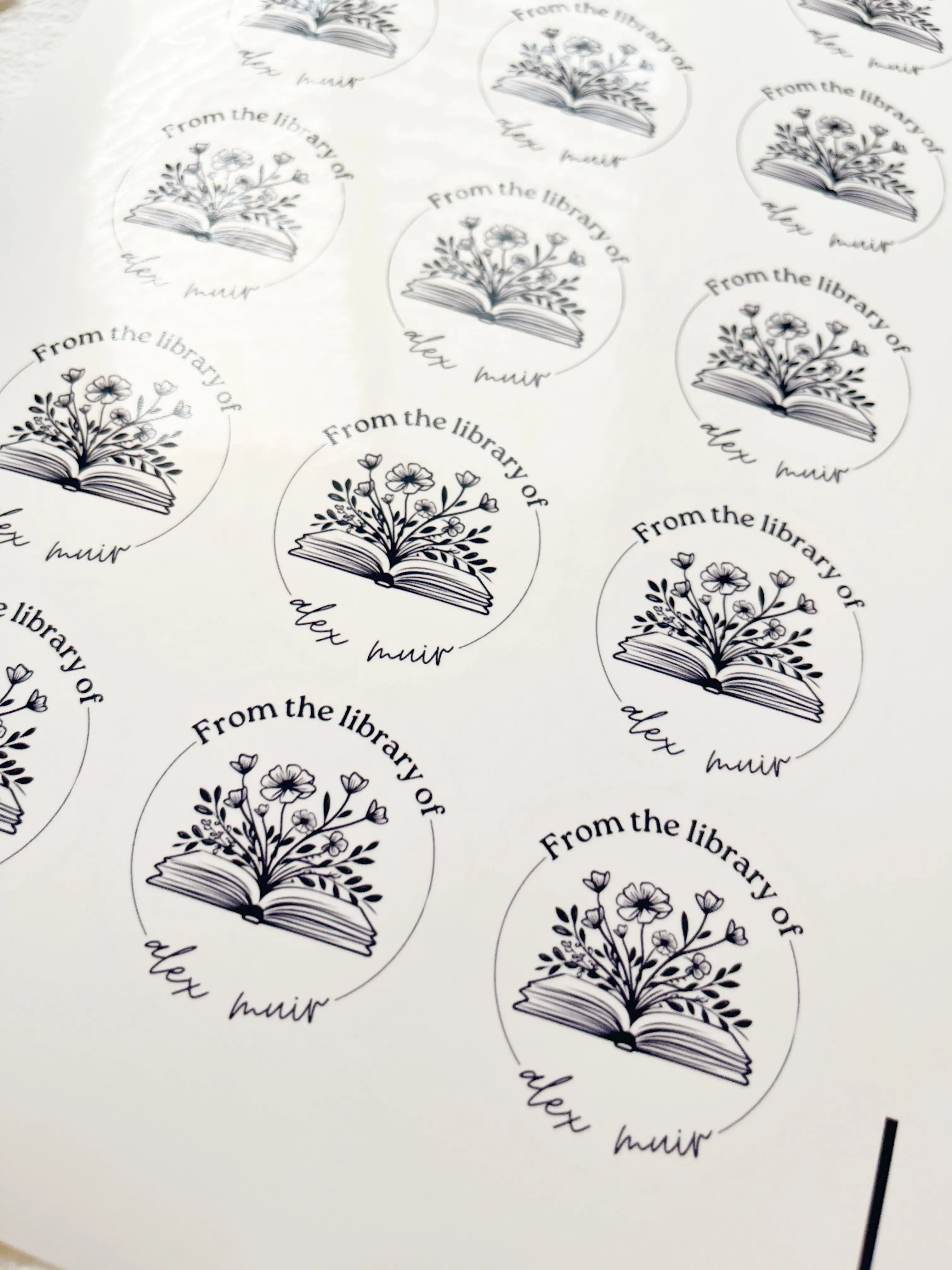 Custom “From the Library Of” Book Labels