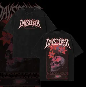 Creature Metal Skull Tee - Dayseeker Vintage Casual Streetwear Unisex Top Music Heavy Metal Shirt Fashion Cotton, Full Colors, Full Sizes, For Men, For Women