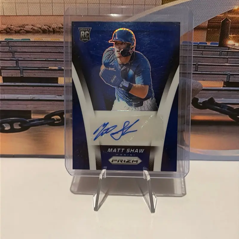 2025 panini Prizm baseball Matt Shaw blue auto /49