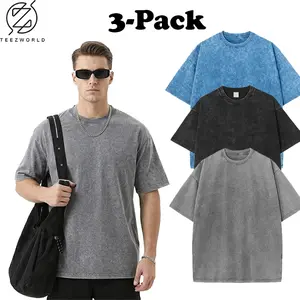 Premium 3-Pack Oversize T-Shirt Bundle Vintage Style Oversized Tee Heavyweight Cotton Relaxed Fit Streetwear Grunge Aesthetic Y2K Fashion Unisex Soft Breathable Comfortable Daily Wear Casual Outfit Durable Essential Trending UK US