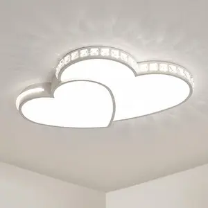 Acrylic Modern LED Ceiling Light Heart Shaped Lamp Kids Room Bedroom Fixture USA flowerceilinglight bloomingflowerceilinglight