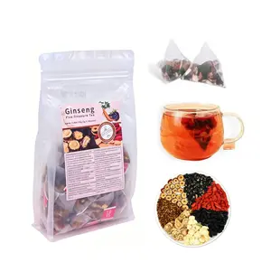 30 Pack Ginseng Five Treasure Wubao Tea, Traditional Chinese Herbal Blend with Goji Jujube, Natural Plant Ingredients, 30 Single-Serve Sachets in 1 Bag, Hot or Iced Daily Tea, Value Gift Box #DealsForYouDays