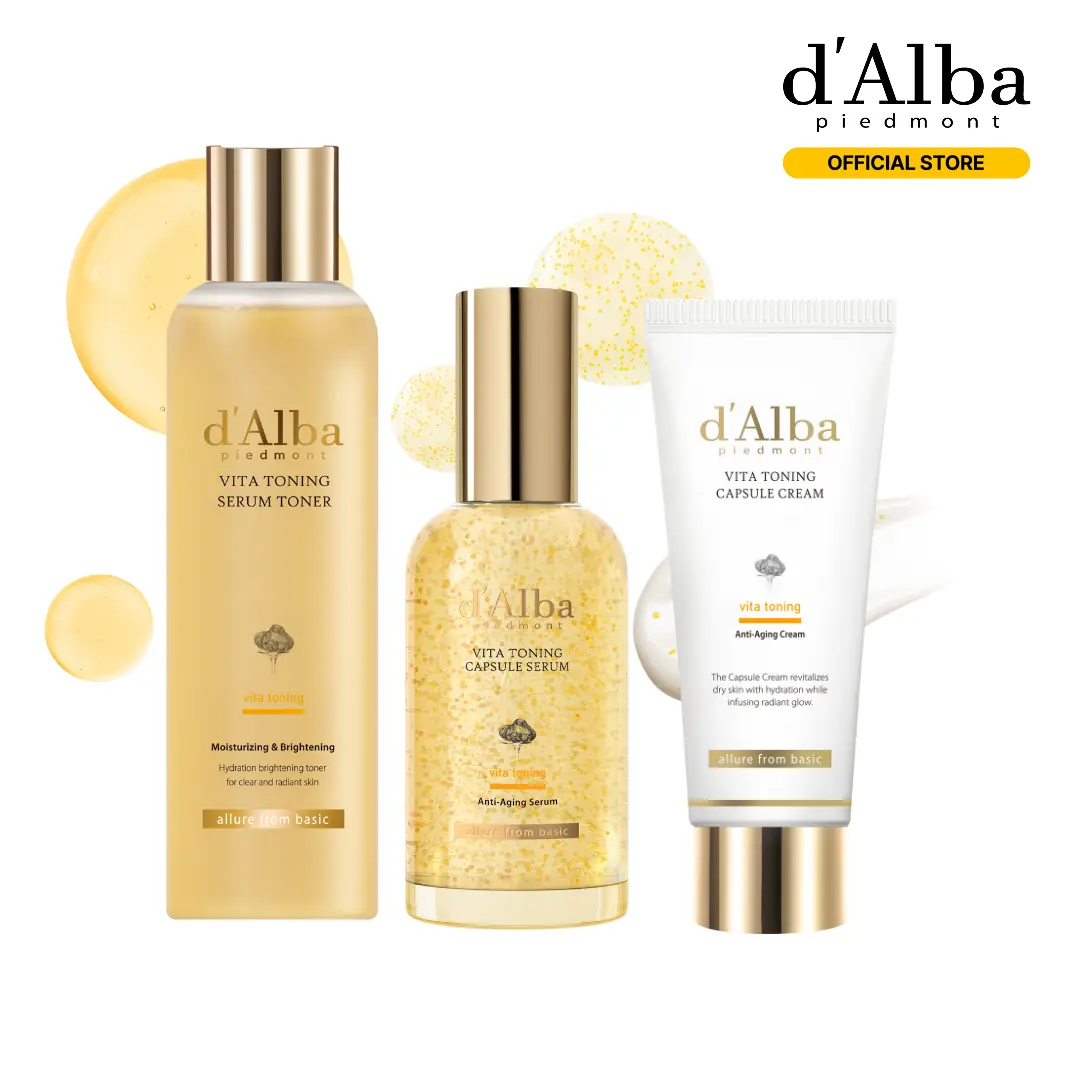d'Alba VITA TONING セット OFFICIAL d'Alba] [Set] Vita Toning Serum Toner (6.09 oz) + Vita