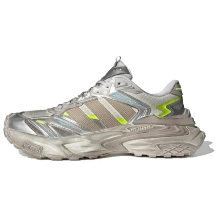 Adidas XLG Storm Edge Low-Top Chunky Casual Trainer Footwear - Unisex Silver-Brown-White Sports Shoes, Maison Mihara House White Official Sneakers