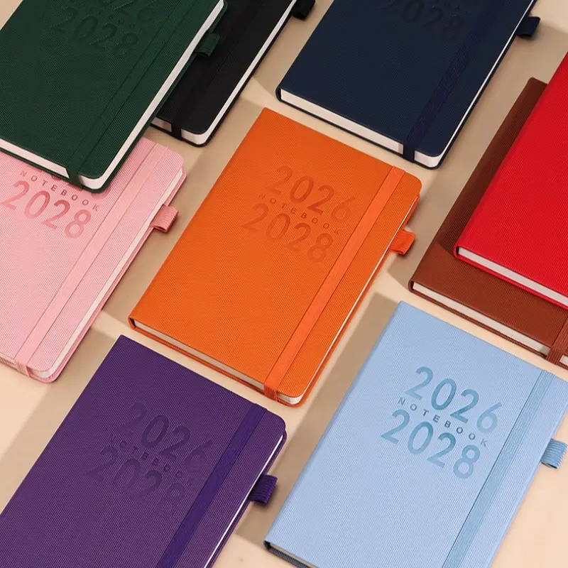 2026-2028 Planner Notebook A5 Size, 176 Pages/352 Sheets, Includes Yearly Calendar, Monthly & Weekly Schedule, Durable Cover, Ideal Gift