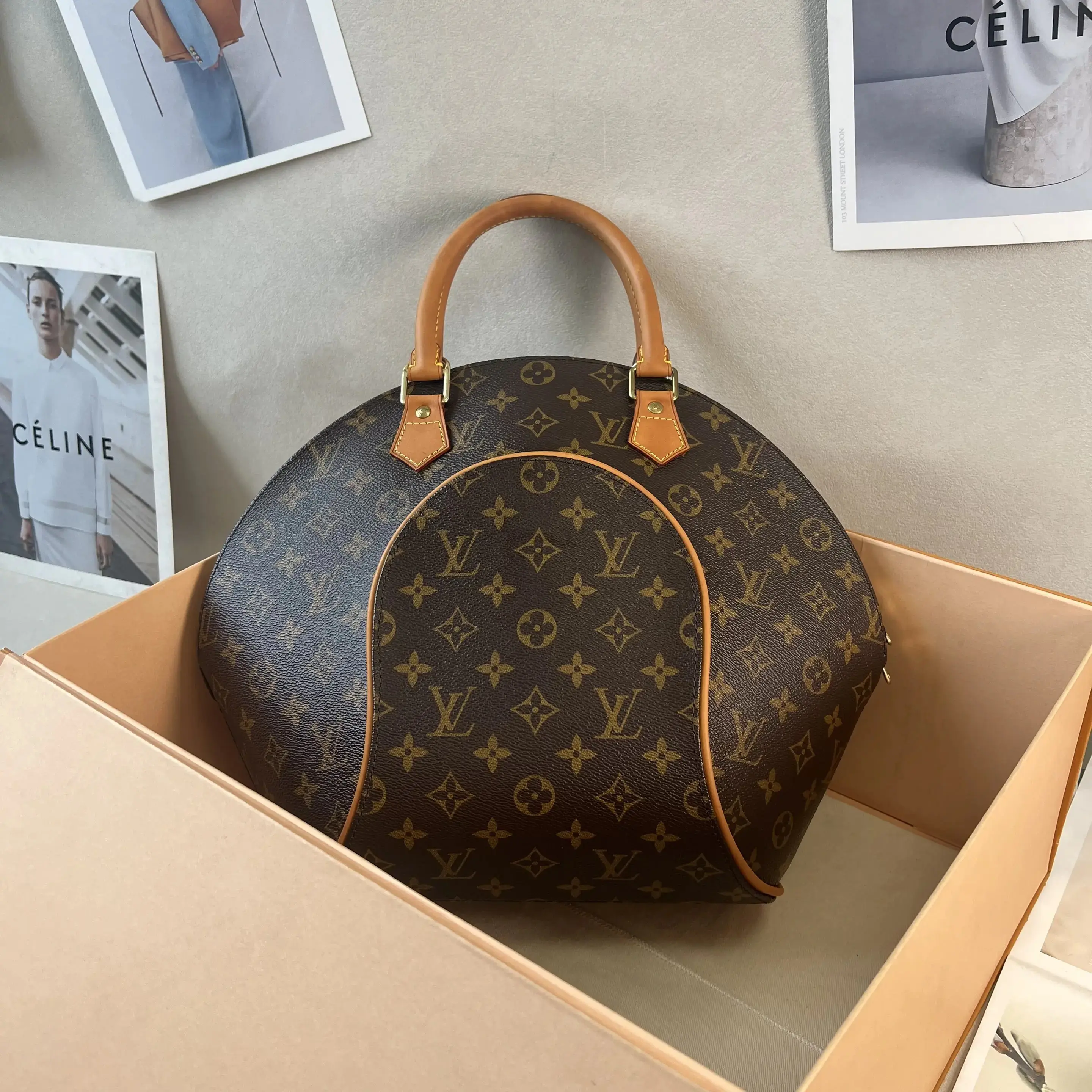 Pre-owned Louis Vuitton LV Ellipse Brown Monogram Coated Canvas 0804KI/C8359659302