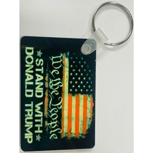 We The People Stand With Donald Trump Key Chain