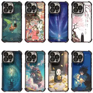 Chihiro No‑Face Haku Cute Whimsical Print Phone Case, Anti‑Scratch Protective Cover for iPhone 17, 16, 15, 14, 13, 12, 11, Pro, Pro Max, Plus | Samsung Galaxy S23, S24, S25, S26, Plus, Ultra, Great Christmas Halloween Birthday Thanksgiving Gift for Friend