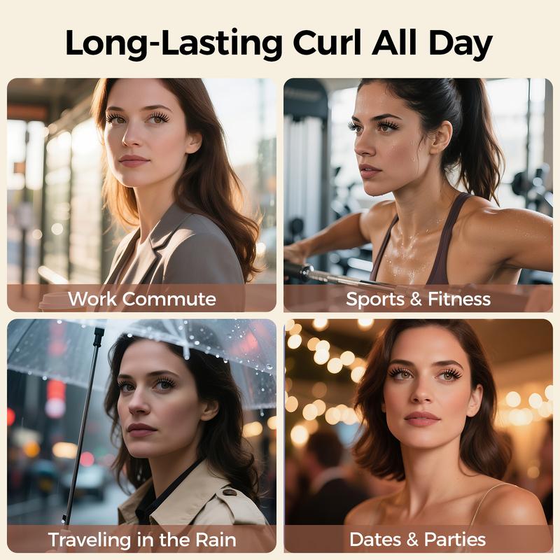 Portable Heated Eyelash Curler for Precise Styling - USB Charging, Ergonomic Handle, Perfect Curl Every Time