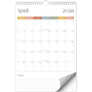2026 Wall Calendar Runs from January 2026 until July 2027 - Large 15" x 10" Office Wall Calendar for Easy Organizing