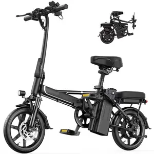 AOPO Folding Electric Bike 500W Motor 48V 15.6Ah Battery 35 Miles Range Dual-Seat Electric Bicycle with Hydraulic Suspension and 3 Riding Modes Foldable SpringStatements