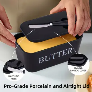 A Set of Butter Dish Containers with Lids, Plastic Storage Container, Suitable for Refrigerator Storage, Easy-to-clean Surface. Ideal for Hotels, Homes, and Restaurants as Butter Keepers, Food Storage Containers, Serving Dishes - a Great Gift