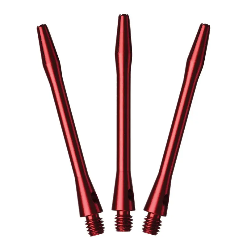 Set of 3 Dart Shafts, Medium Length Replacement Stems Made with Durable Red Aluminum Material for Dart Players