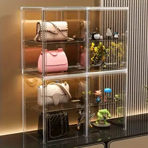High-end helmet storage box, dust-proof transparent display stand, blind box, figure office and other valuables storage box, bags and basketballs, shoes and other dust-proof display