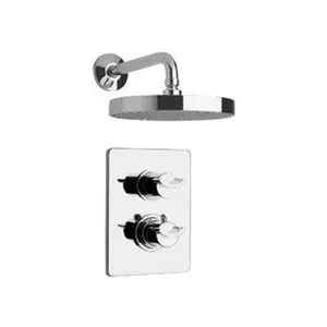 La Toscana  Morgana Thermostatic Shower Valve With Diverter And Volume Control, Nickel Finish
