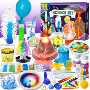 75 Experiments Science Kit for Kids, Chemistry Set, S.T.E.M Educational Birthday Christmas Toys Gifts Idea for Boys and Girls