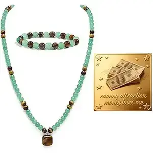 Serelune Jewelry B Money Bracelets Wealth for Women Green Jade Bracelet Feng Shui Coin Bracelets Crystal Protection Jewelry Spiritual Gifts
