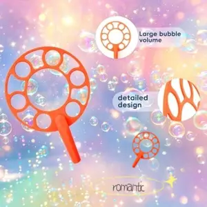 Summer Bubble Wand, Unlock Double Happiness, Party Atmosphere Tool, Multi-Pore Bubble Wand, Produces Lots of Bubbles at Once
