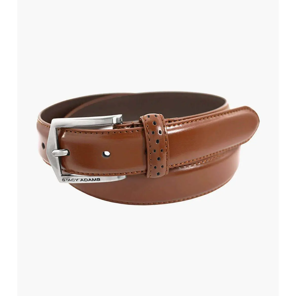 Stacy Adams 087 Leather Belt Cognac