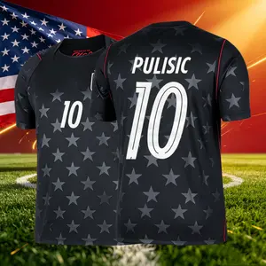 2026 United Statesl Home And Away 10# Pulisic Short Sleeve Soccer Jersey Fans Version Breathable