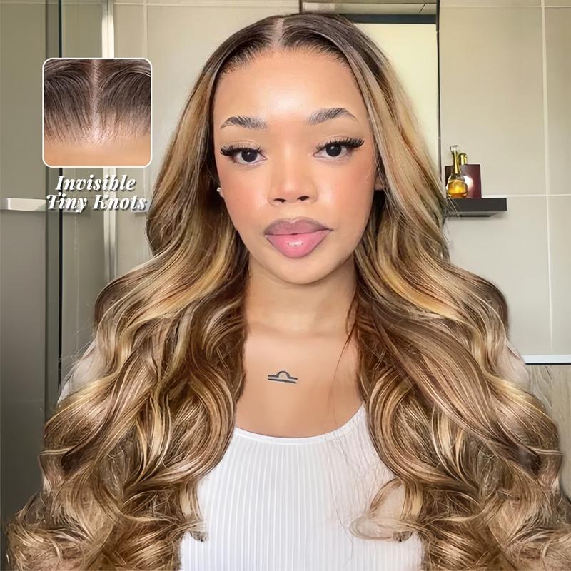 Tinashe Honey Blonde & Copper Brown Human Hair 6×5 Pre-Cut HD Lace Pre- Bleached Knots Glueless Lace Closure Wig Pre everthing #dealsforyoudays