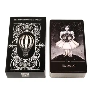 78pcs The Phantomwise Tarot Cards All English Portable Vivid Tarot Deck For Beginners Family Deck Game Tarot Enthusiasts