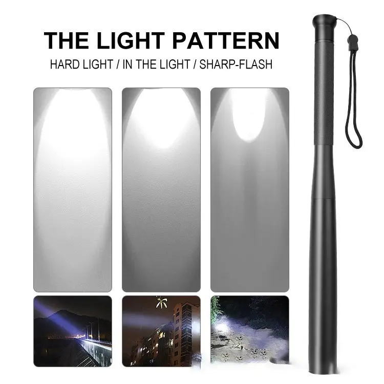 Aluminum Alloy Flashlight, Handheld Torch, Portable Flashlights, 3 Lighting Modes, Non-Slip Handle, Lost-Proof Tail Rope, Durable, Long-Range, Ideal for Travel, Emergency, Home Use