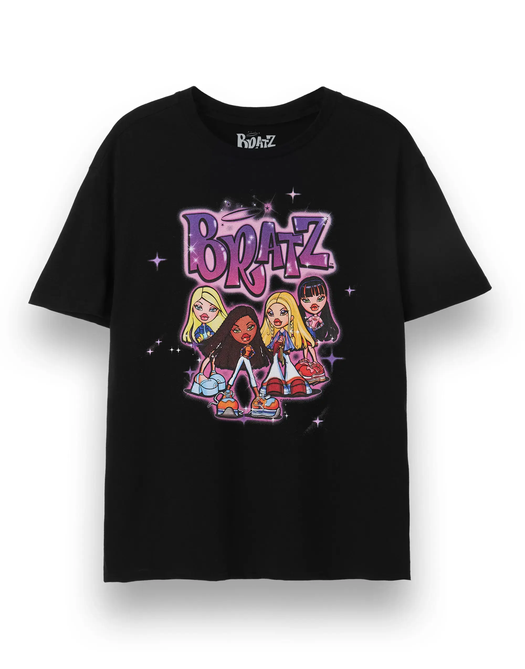 Bratz Fashion Dolls T-Shirt, Y2K Cartoon Graphic Tee, Retro Girls Aesthetic Shirt, 2000s Inspired, Short Sleeve T-Shirt
