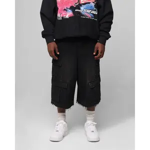 Loiter 3 Quarter Pants Washed Black