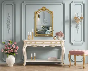 Elegant Kitchen & Bath MR7A2640GF 25.5 x 40 in. Madeline Traditional Mirror in Gold Leaf