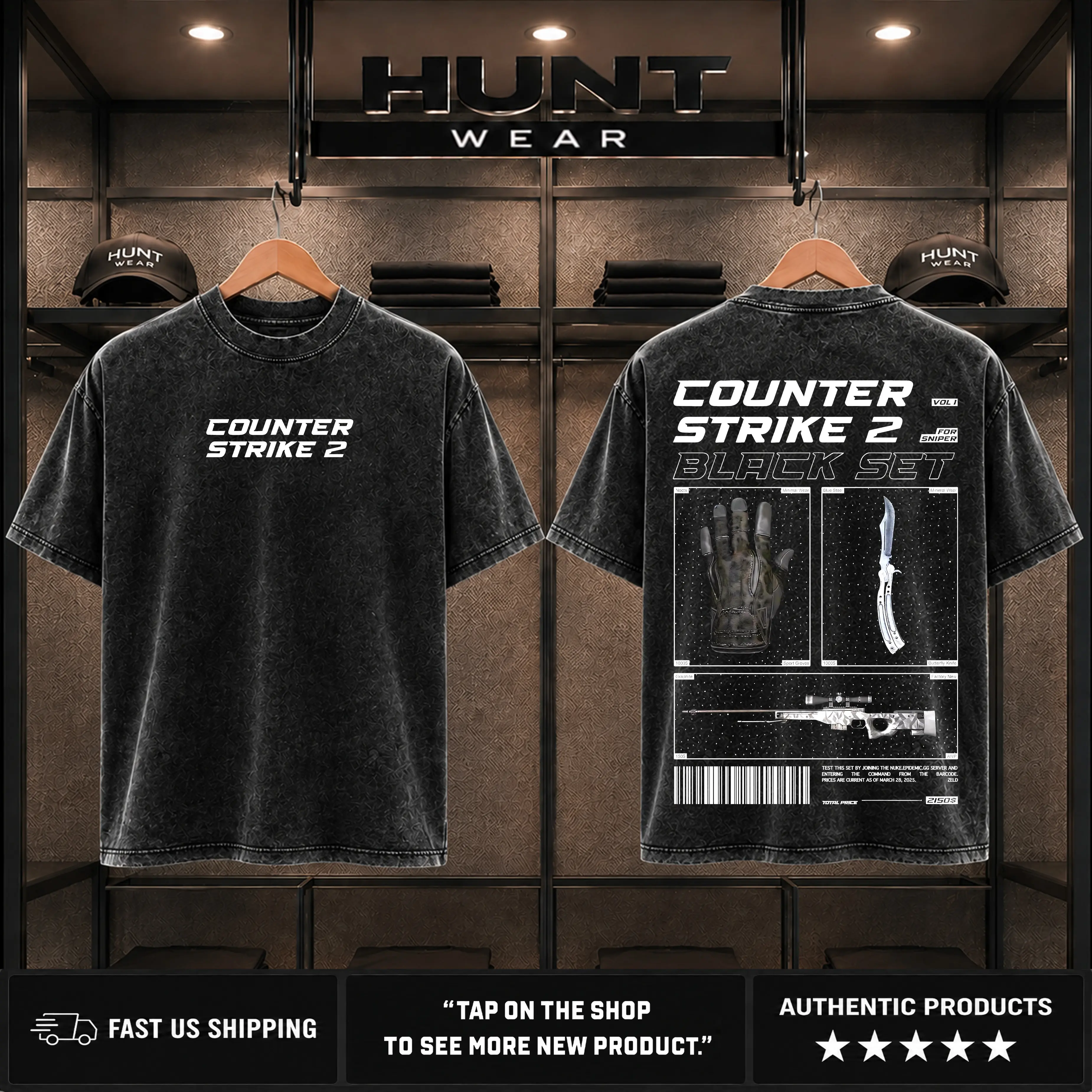 Retro Vintage counter strike 2 Washed Tee Unisex Heavyweight Cotton T-shirt for Game Fans, Graphic Tees, Casual Outfits, Men Gifts, Clothes Menswear apparel Hoodie Print