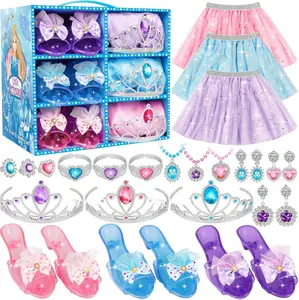 Princess Dress Up Toys & Jewelry Boutique,Girl Role Play Gifts,Kids Toys for 3-6 Years Girl Toddler ​B-Day Party Favors