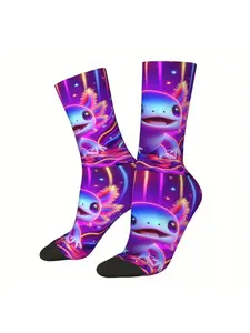 Axolotl Salamander Sock Printed Man Polyester