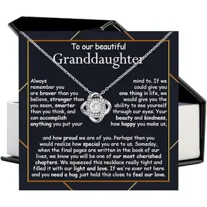 Necklace For Granddaughter, To My Granddaughter Necklace, Necklace Gift For Granddaughter, Granddaughter Necklace From Grandparents, Granddaughter Jewelry Gift, Christmas Gift For Granddaughter