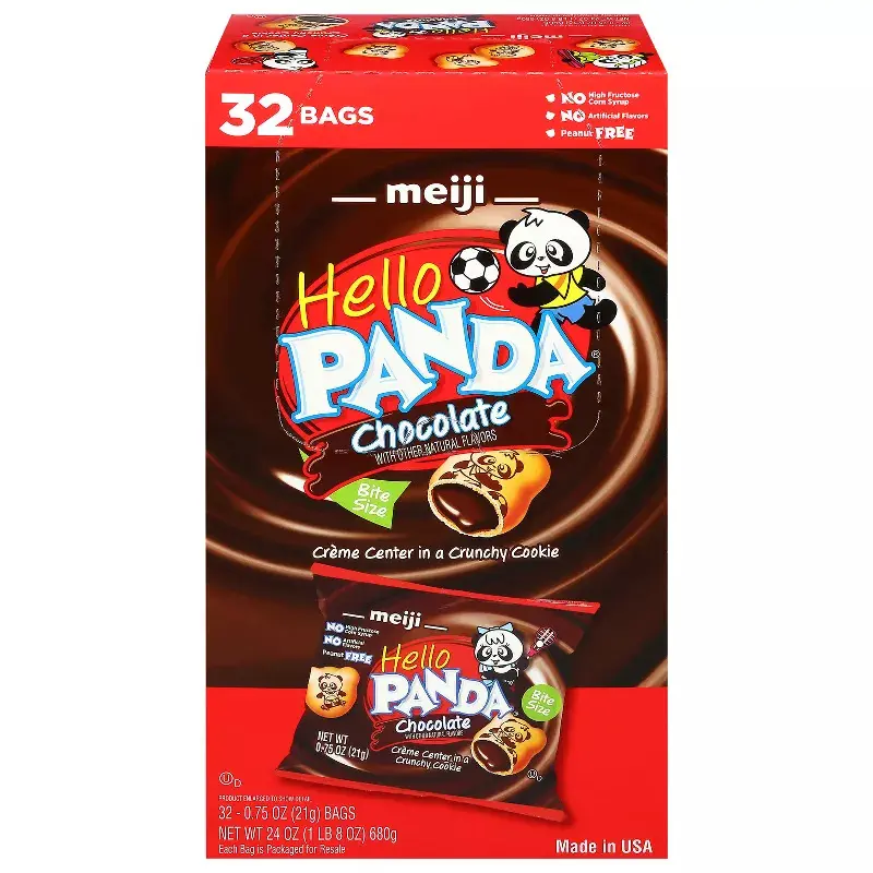 Hello Panda Cookies Chocolate - 24oz/32pk