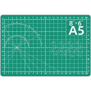 Self Healing Cutting Mat, A5 Rotary Cutting Mats for Crafts Sewing Hobby Fabric Project, 5-Ply Craft Cutting Board Double Sided, Craft Mat for Quilting