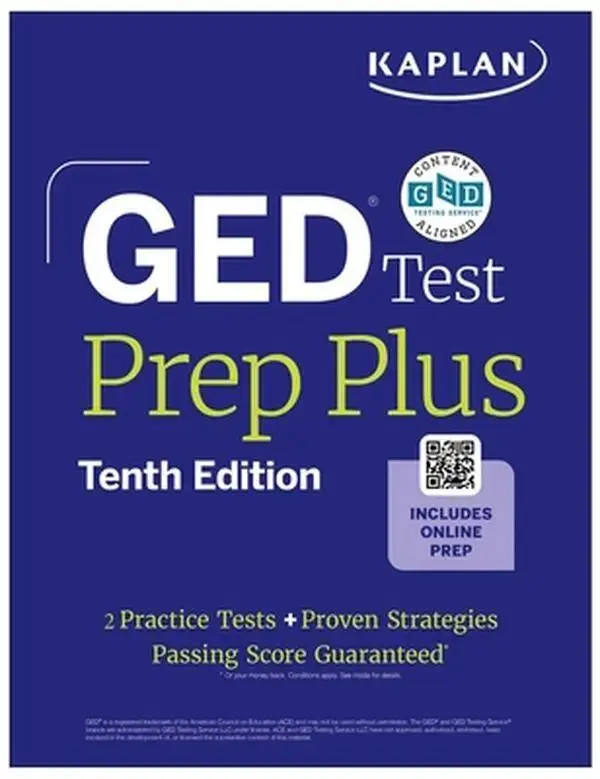 GED Test Prep Plus, Tenth Edition (2026): Includes a Diagnostic Pretest, 2 Full Length Practice Tests, 1000+ Practice Questions, and 60+ Online Videos -- Kaplan Test Prep, Paperback