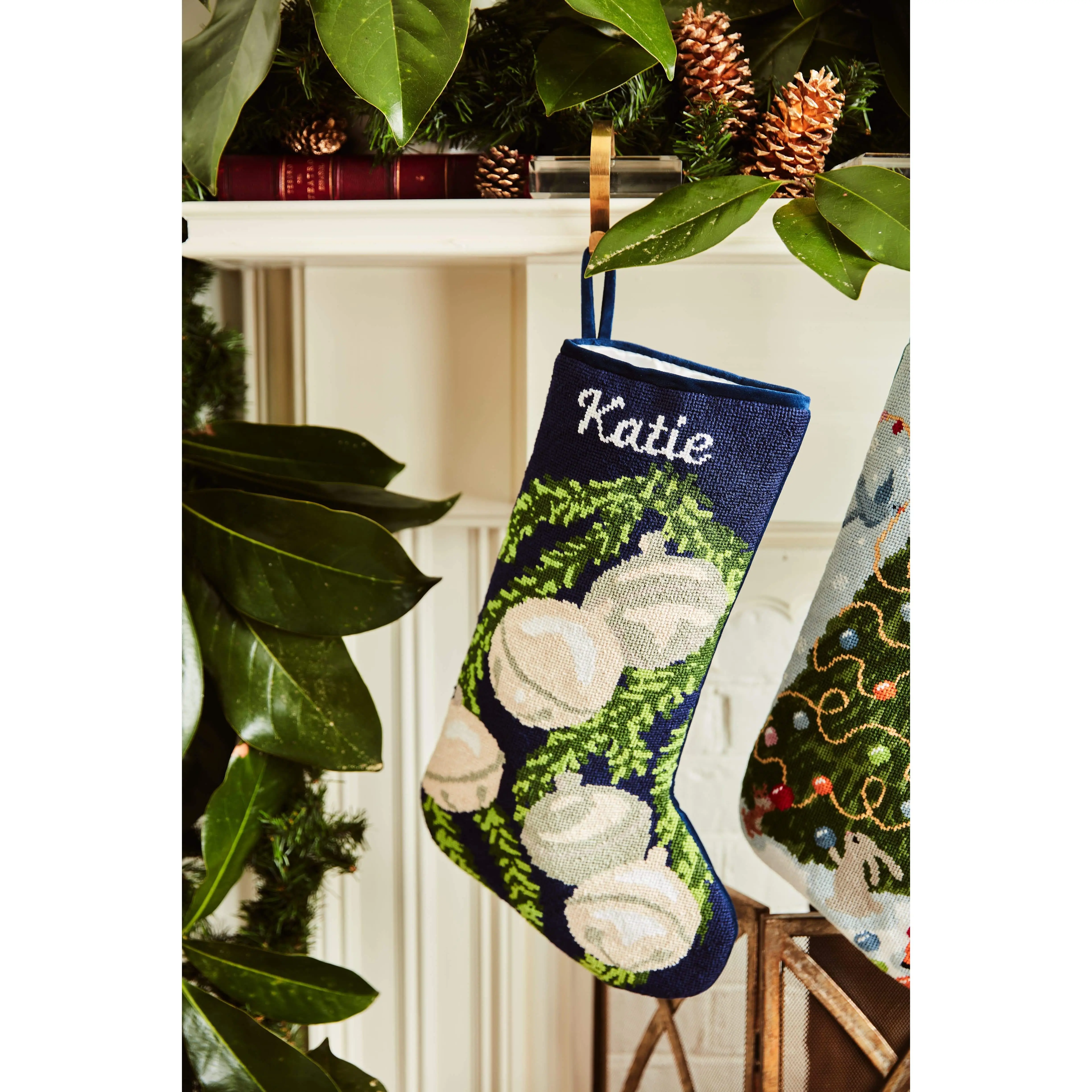 PREORDER FOR 2026: Jingle Bells Full Size Needlepoint Christmas Stocking