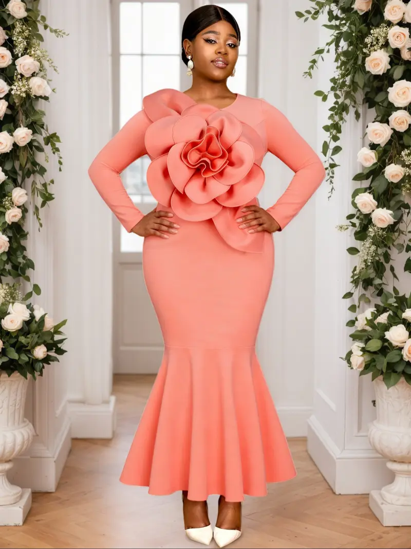 plus size bodycon dress long sleeve - TikTok Shop