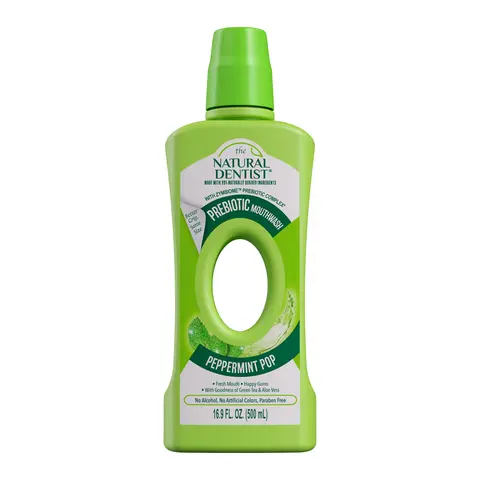 Natural Dentist Prebiotic Peppermint Pop 16oz