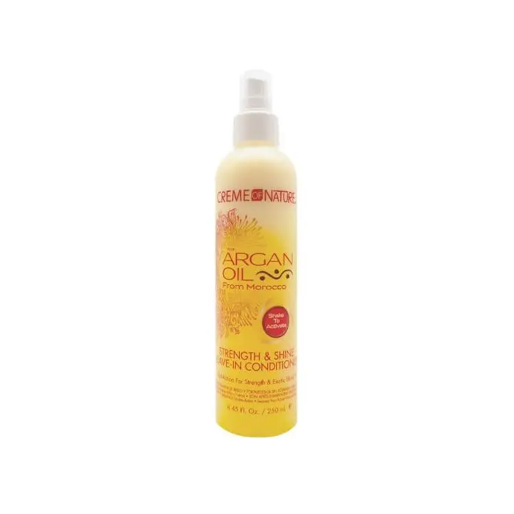 Strength & Shine Leave-In Conditioner with Moroccan Argan Oil, Adds Moisture for Dry Hair, Dual-Action Haircare Treatment, 8.45 oz, Spray, Two-Phase Mix