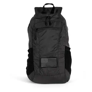 Packable Backpack | Blackout American Flag | Grey