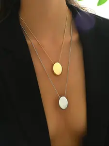 Women's Elegant Minimalist Pendant Necklace, Exquisite Trendy Necklace Set, Chic Jewelry As Gift for Girlfriend, Dainty Layering Jewelry